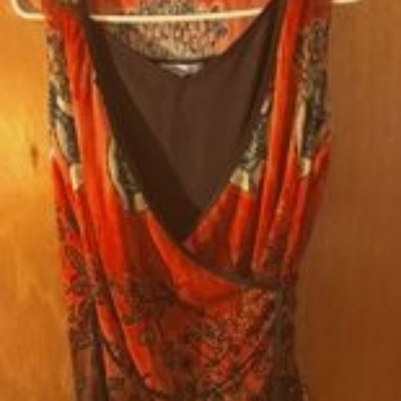 Orange Pattern Top - Picture 1 of 3